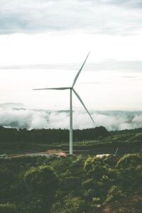 windmill, wind turbine, nature, clouds, sky, wind energy, landscape